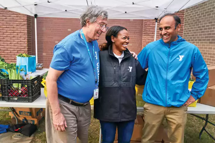 Trio of volunteers